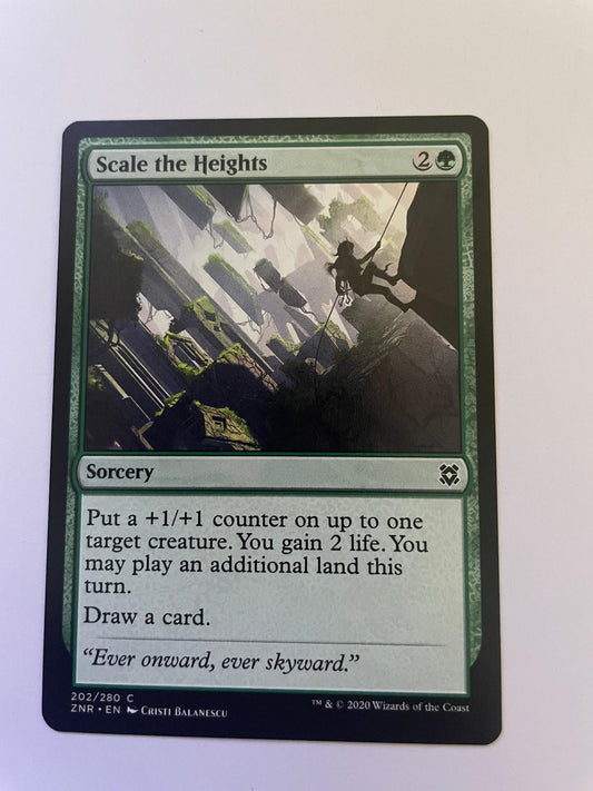 Scale the Heights 202 Common Zendikar Rising Magic: The Gathering Near Mint