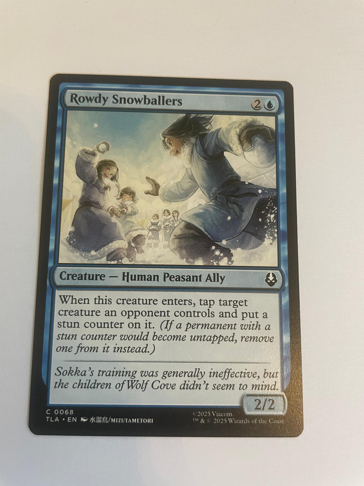 Rowdy Snowballers 68 Avatar: The Last Airbender NM