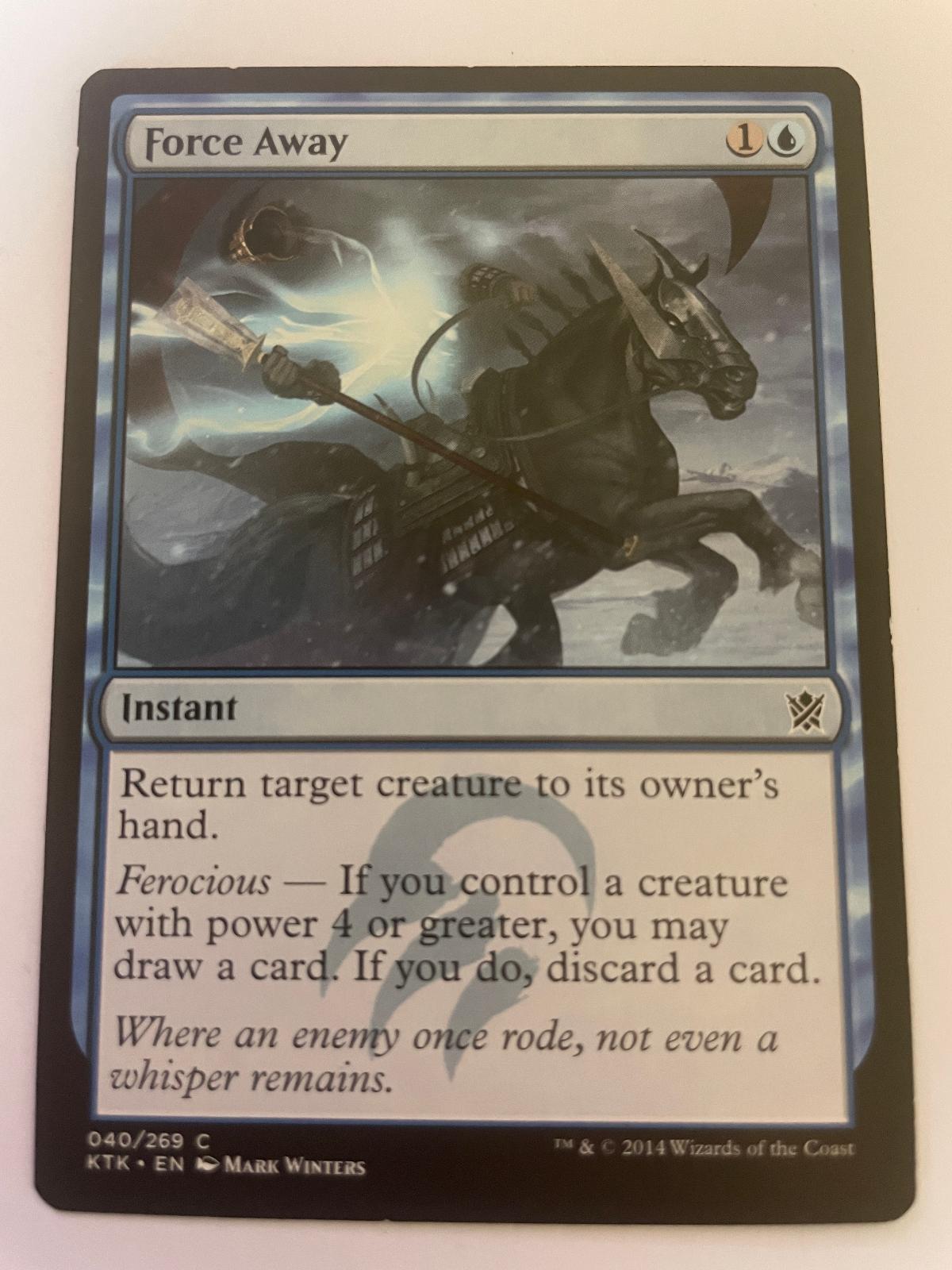 Force Away 40 Common Khans of Tarkir Magic: The Gathering Near Mint