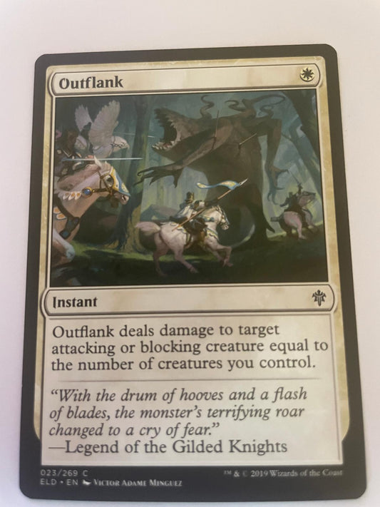 Outflank 23 Common Throne of Eldraine Magic: The Gathering Near Mint