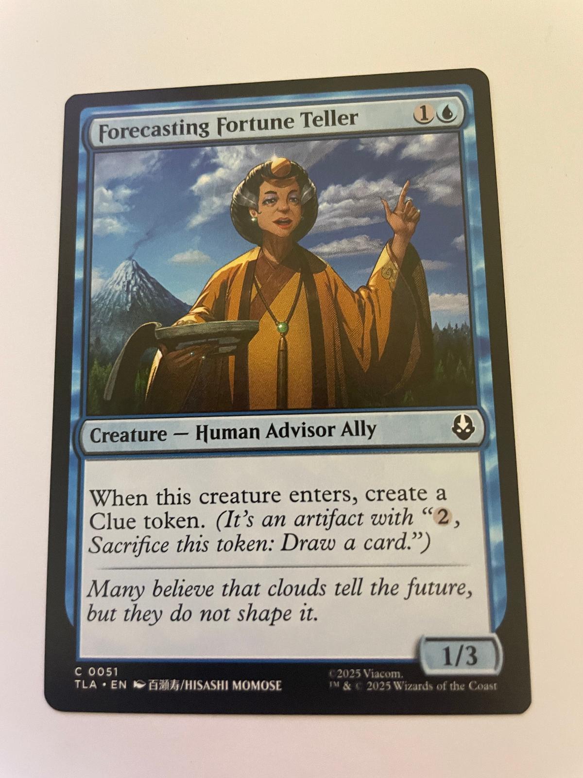Forecasting Fortune Teller 51 Avatar: The Last Airbender Magic: The Gathering NM