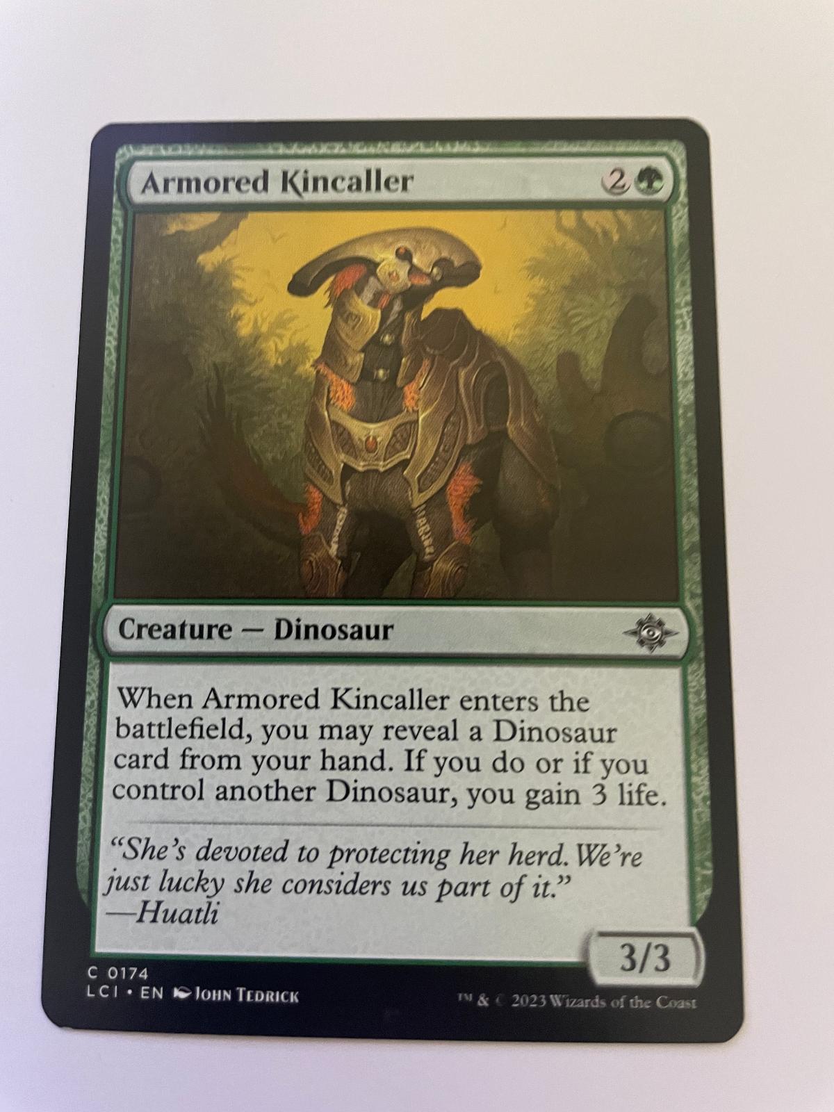 Armored Kincaller 174 Common The Lost Caverns of Ixalan Magic: The Gathering NM
