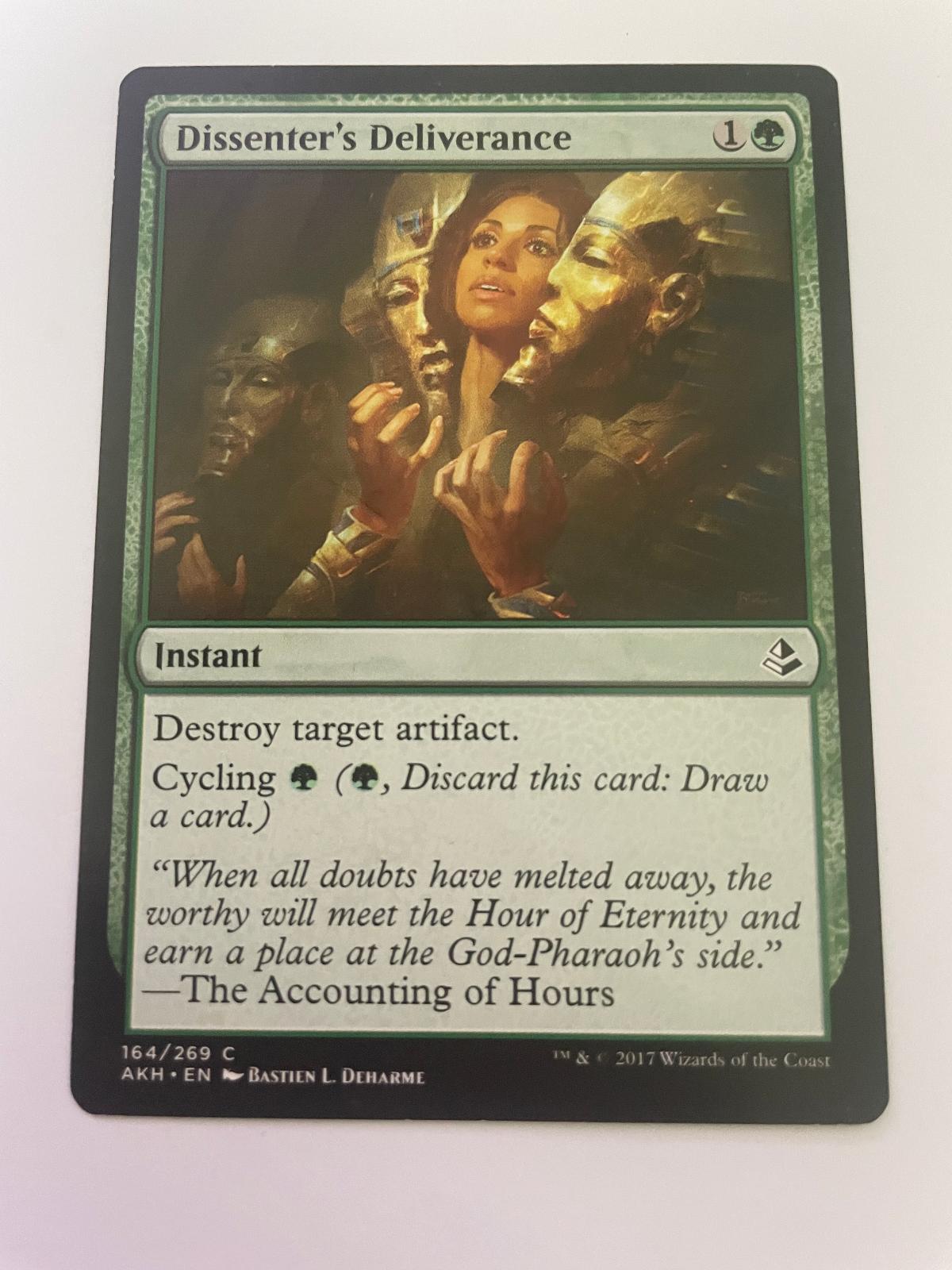 Dissenter's Deliverance 164 Common Amonkhet Magic: The Gathering Near Mint