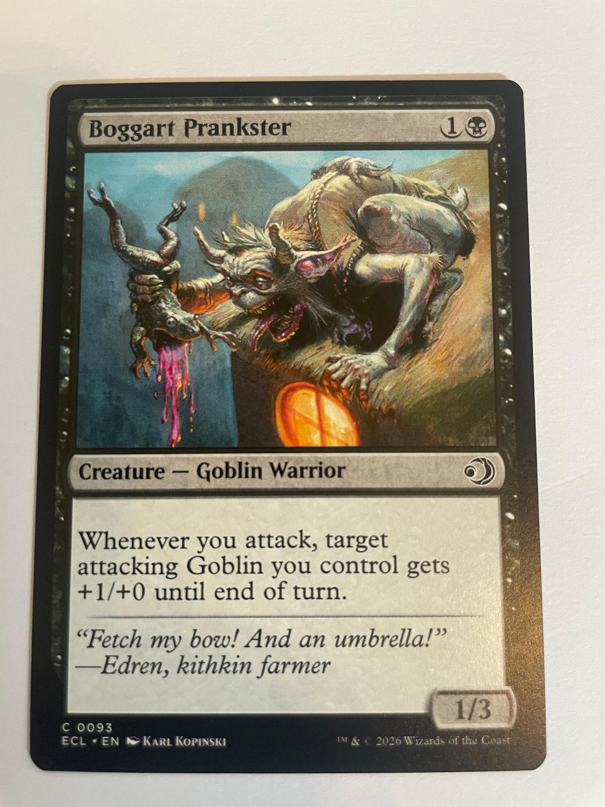 Boggart Prankster 93 Lorwyn Eclipsed ECL NM