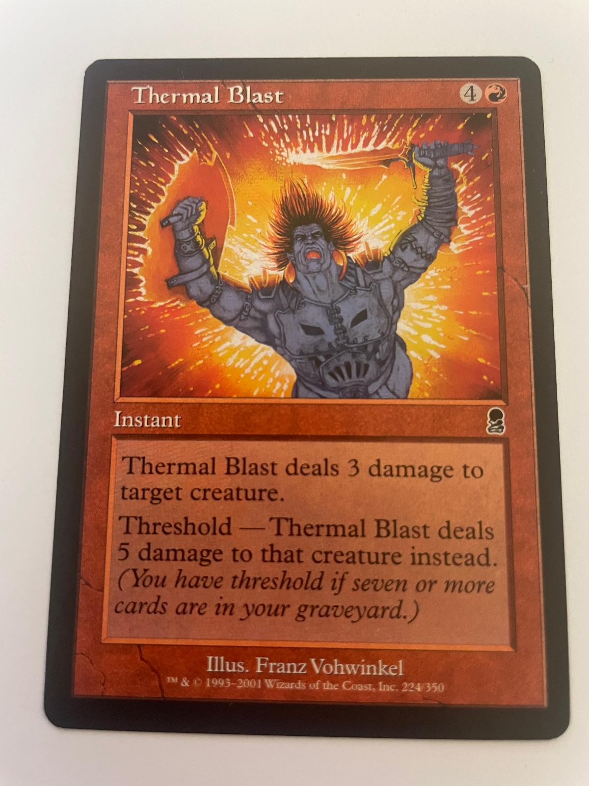 Thermal Blast 224 Common Odyssey Magic: The Gathering Near Mint