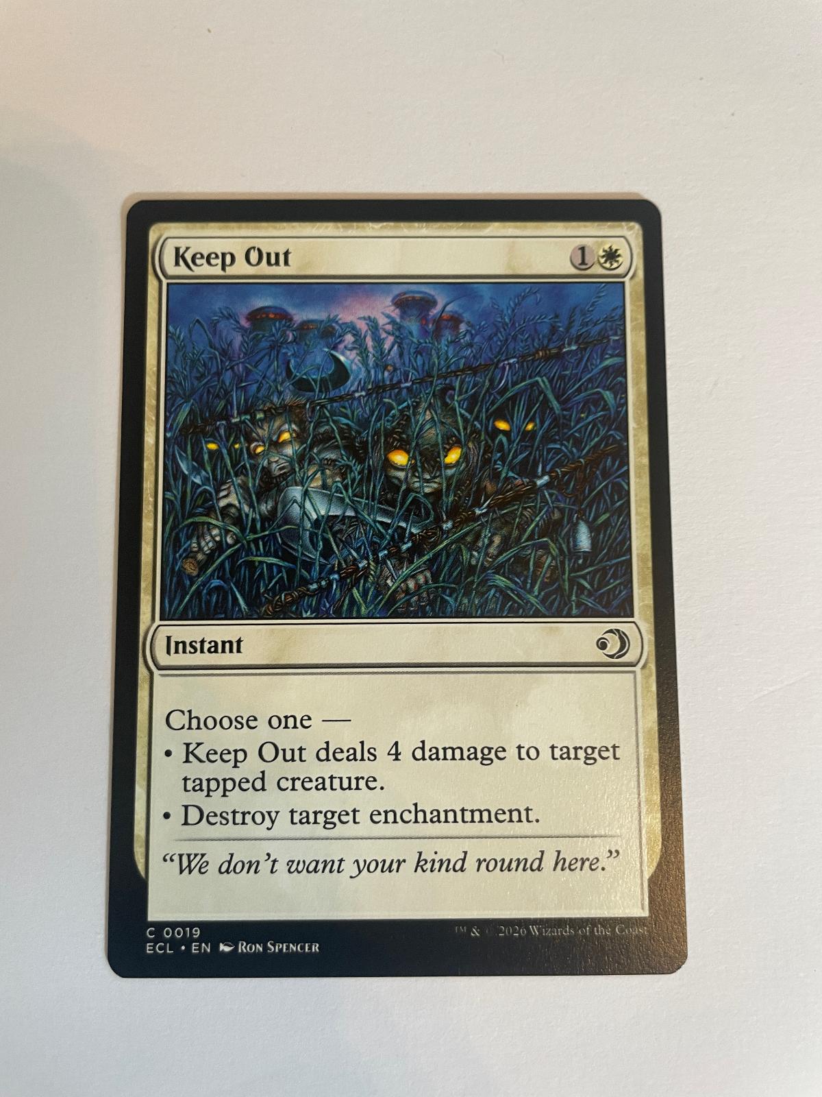 Keep Out 19 Lorwyn Eclipsed ECL NM