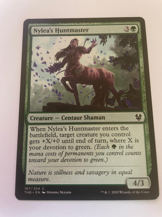 Nylea's Huntmaster 187 Common Theros Beyond Death Magic: The Gathering Near Mint