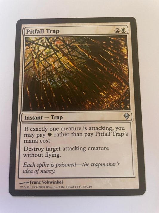 Pitfall Trap 32 Uncommon Zendikar Magic: The Gathering Near Mint