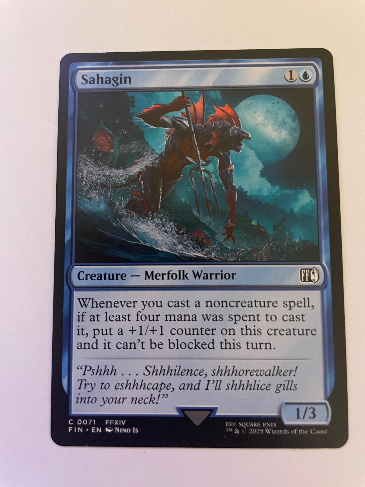 Sahagin 71 Common FINAL FANTASY Magic: The Gathering Near Mint