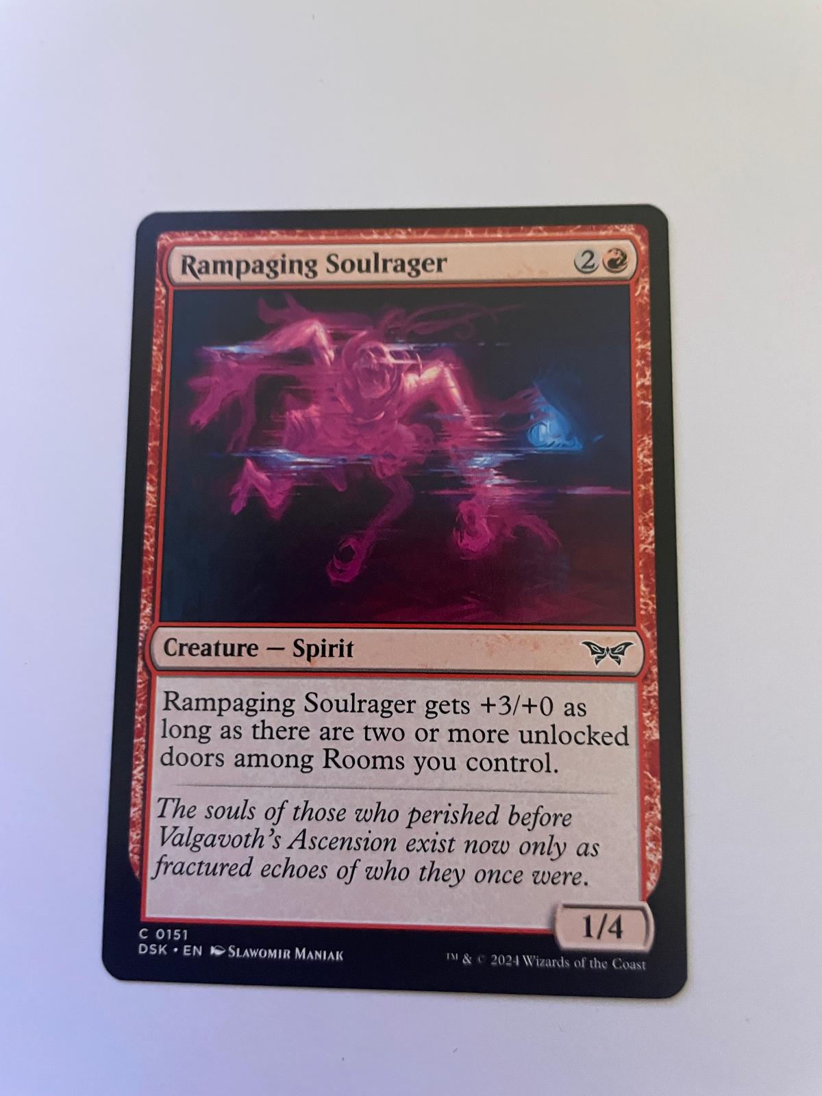 Rampaging Soulrager 151 Duskmourn: House of Horror Magic: The Gathering NM