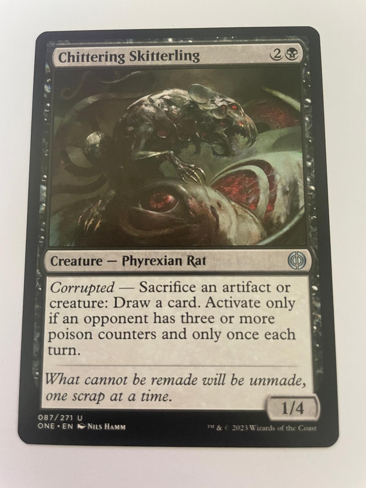 Chittering Skitterling 87 Phyrexia: All Will Be One Magic: The Gathering NM