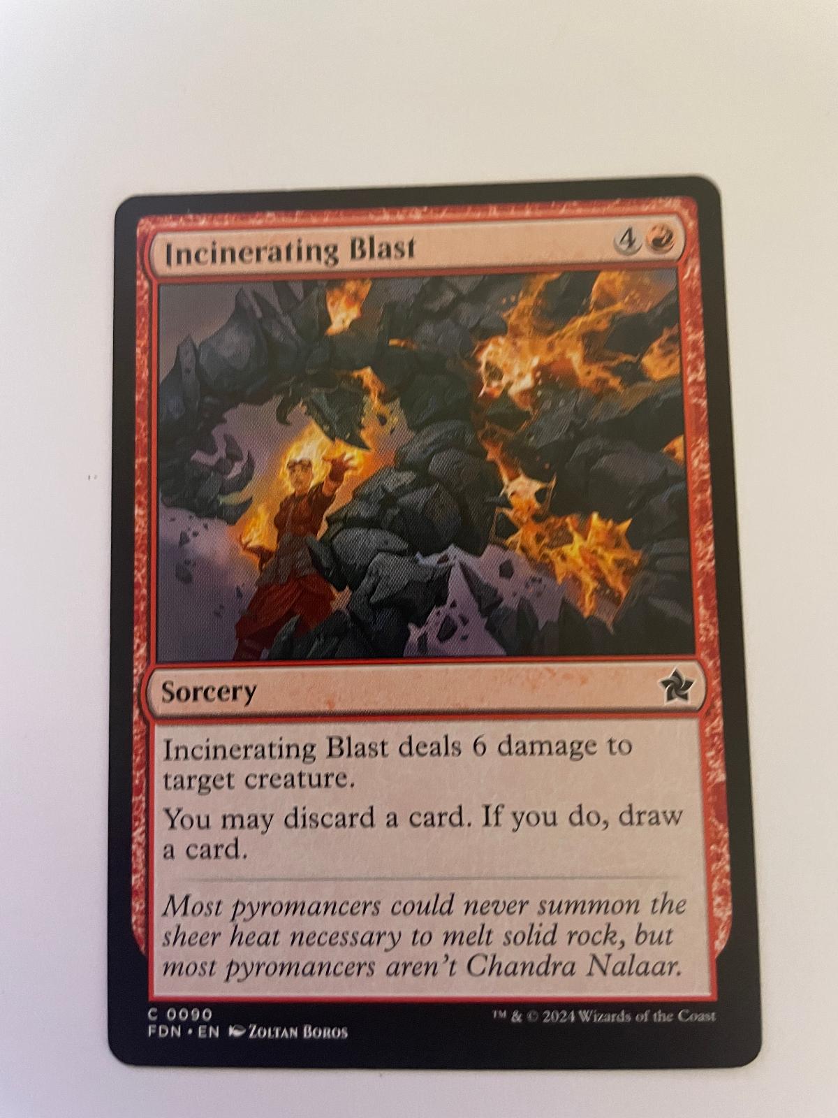 Incinerating Blast 90 Common Foundations Magic: The Gathering Near Mint