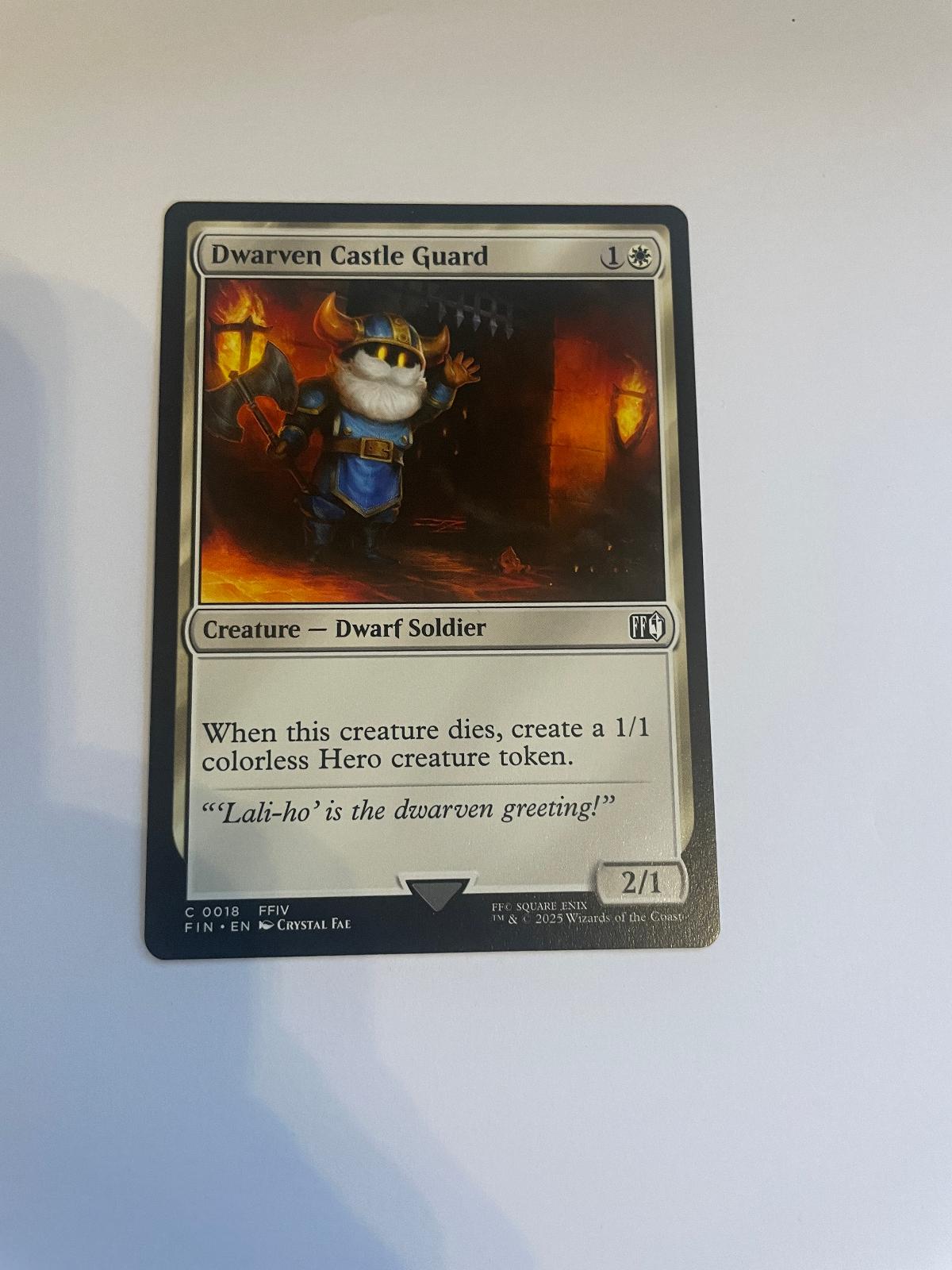 Dwarven Castle Guard 18 FINAL FANTASY NM