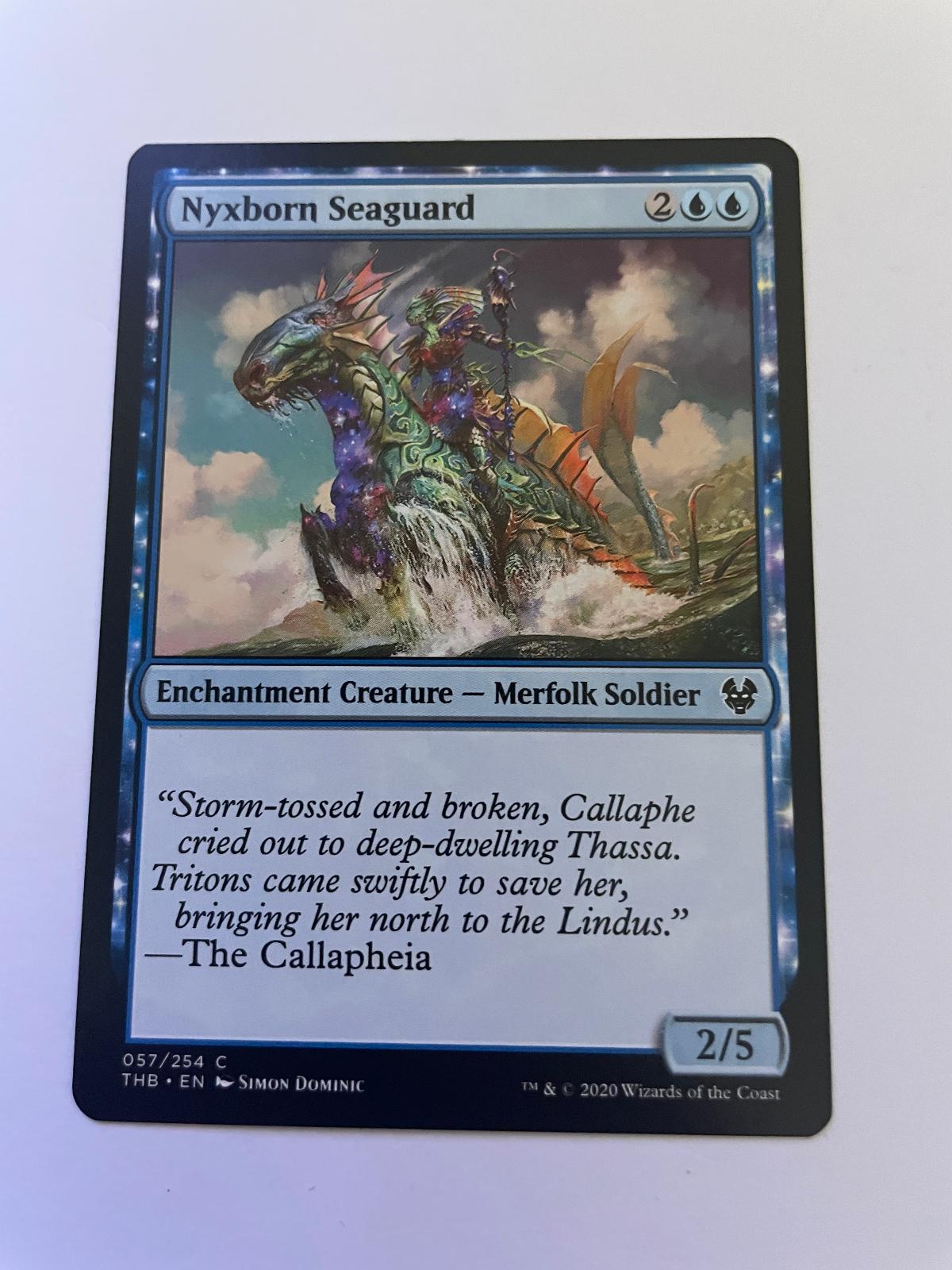 Nyxborn Seaguard 57 Common Theros Beyond Death Magic: The Gathering Near Mint