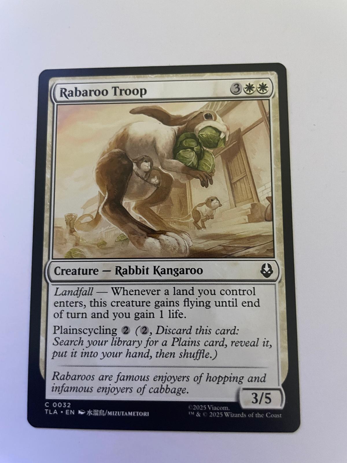 Rabaroo Troop 32 Common Avatar: The Last Airbender Magic: The Gathering NM
