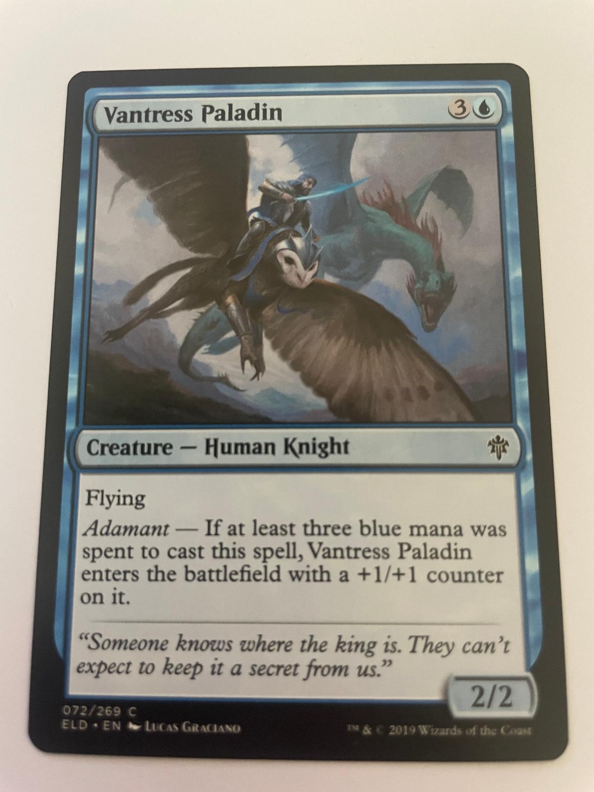 Vantress Paladin 72 Common Throne of Eldraine Magic: The Gathering Near Mint