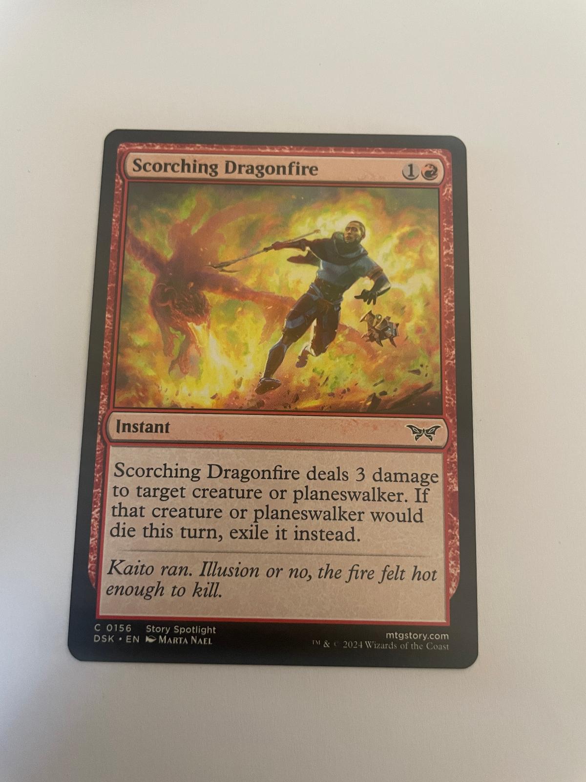 Scorching Dragonfire 156 Duskmourn: House of Horror DSK NM