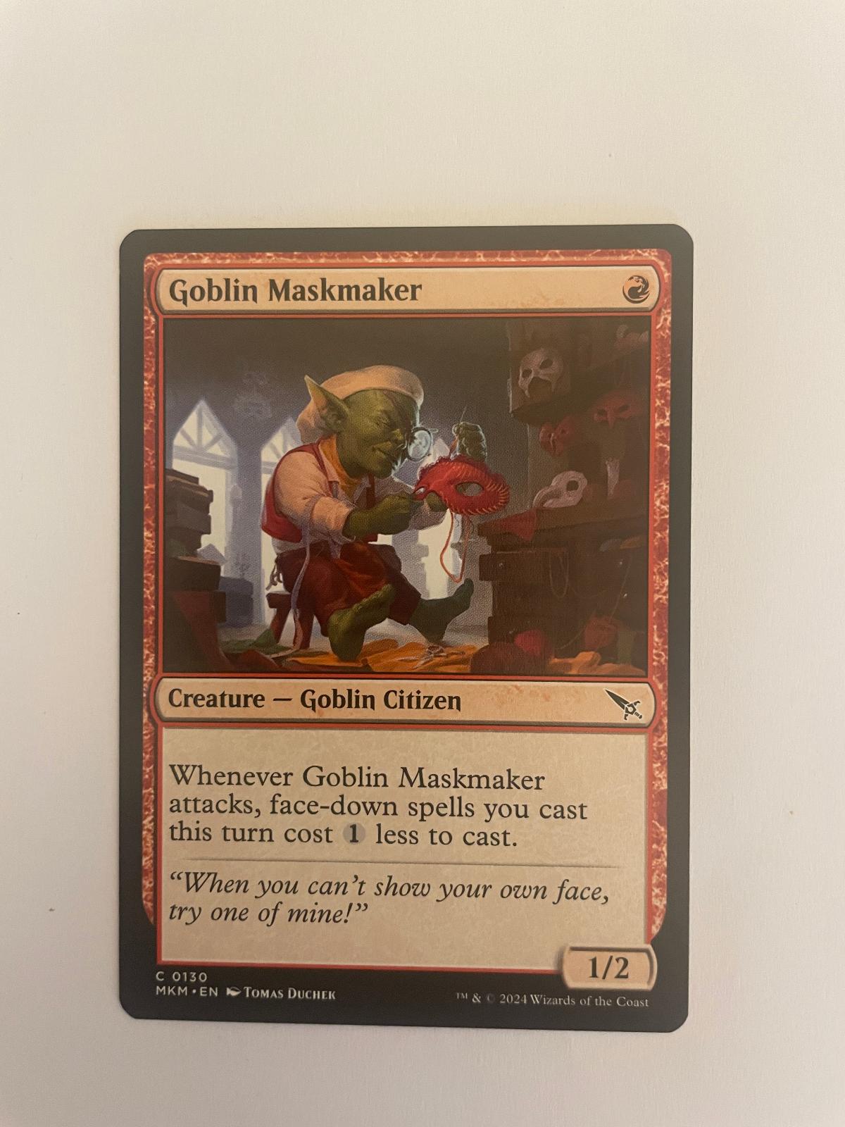 Goblin Maskmaker 130 Murders at Karlov Manor MKM NM