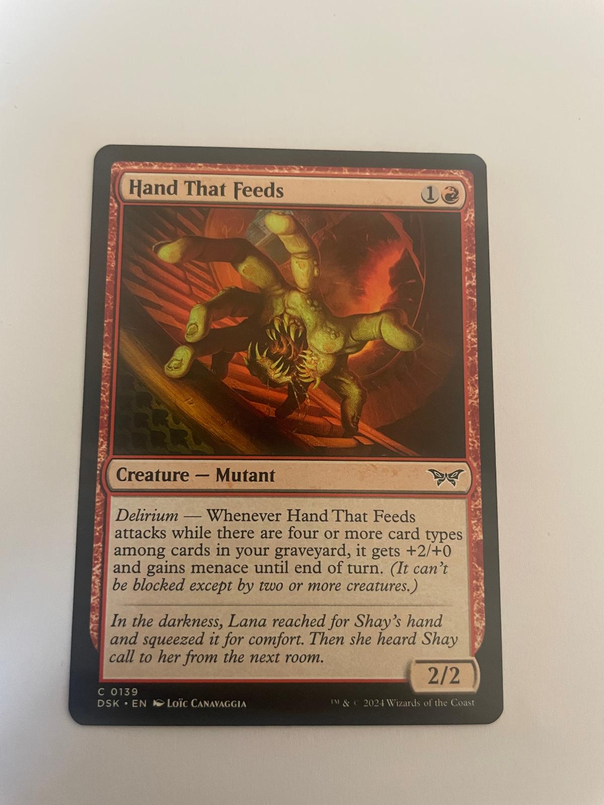 Hand That Feeds 139 Duskmourn: House of Horror DSK NM