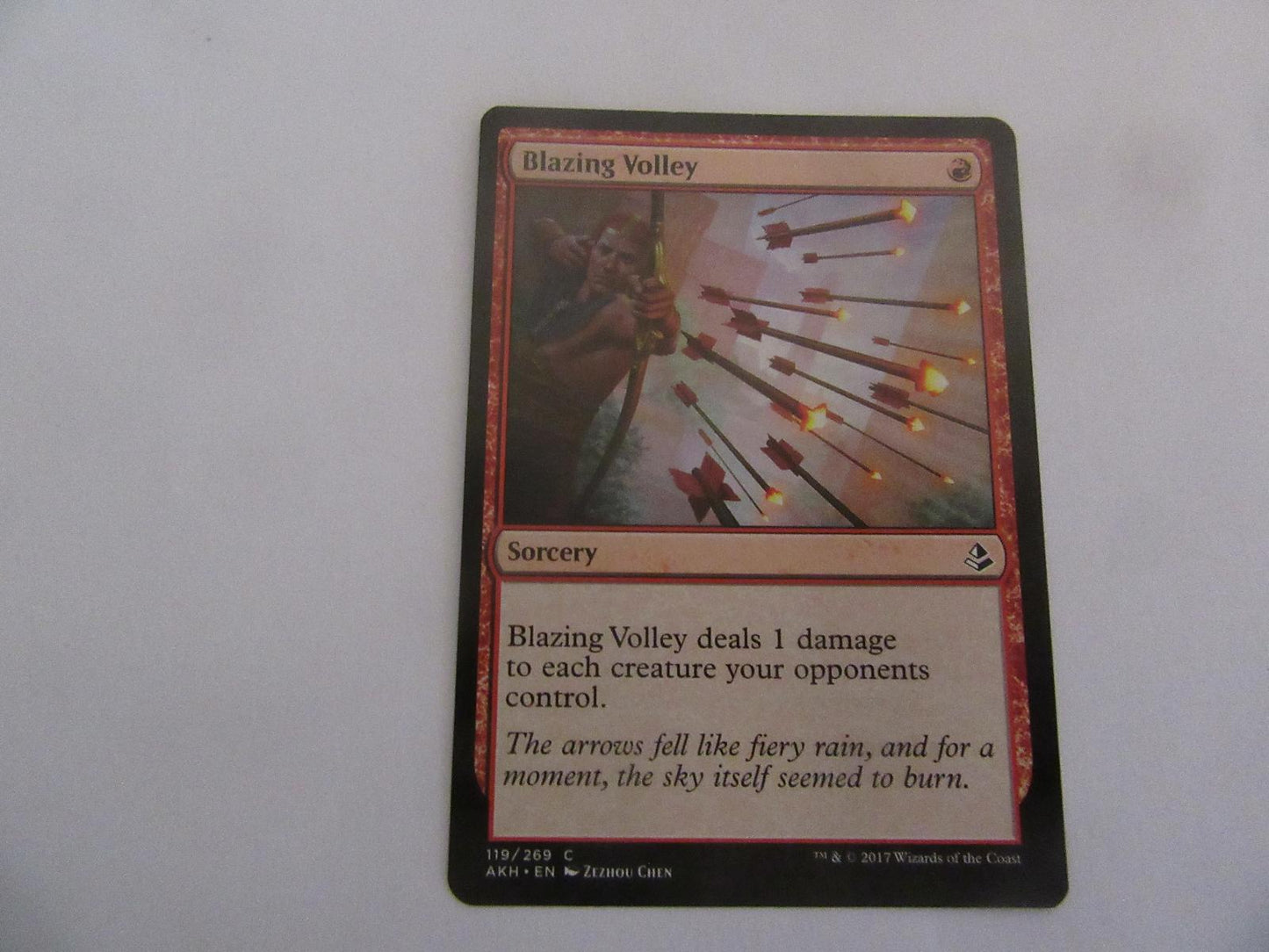 Blazing Volley 119 Amonkhet NM