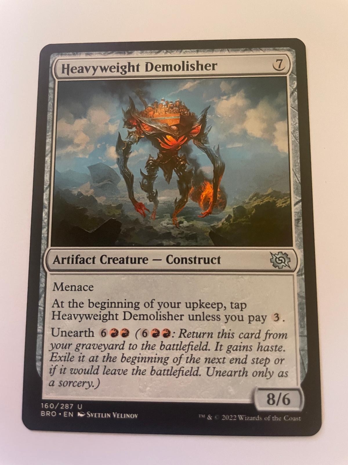 Heavyweight Demolisher 160 Uncommon The Brothers' War Magic: The Gathering NM