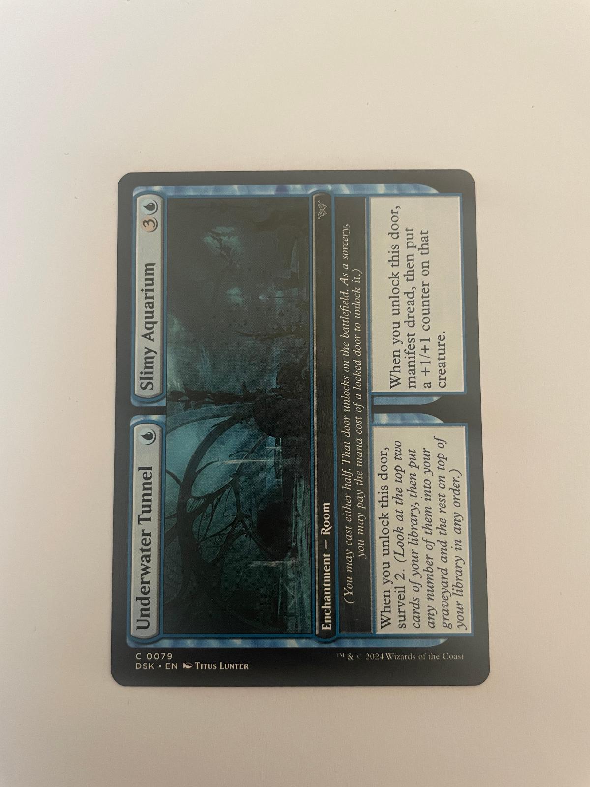 Underwater Tunnel // Slimy Aquarium 79 Duskmourn: House of Horror DSK NM