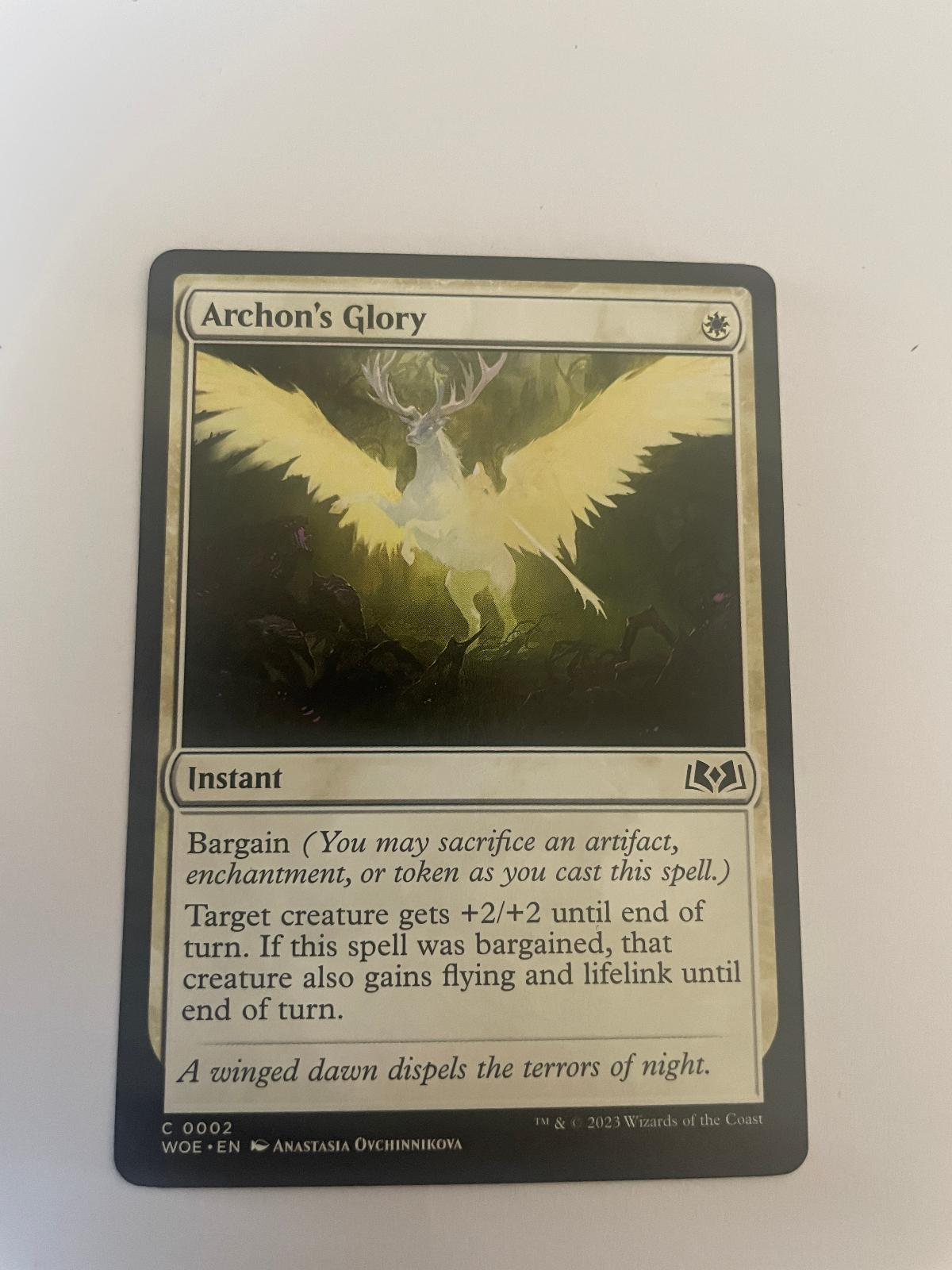 Archon's Glory 2 Wilds of Eldraine WOE NM