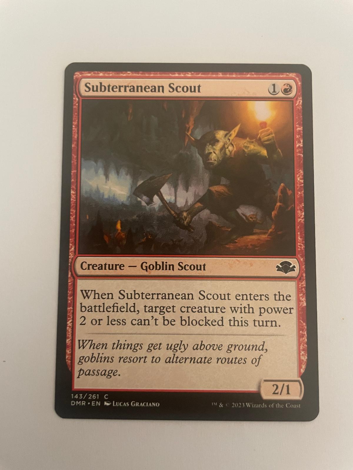Subterranean Scout 143 Dominaria Remastered DMR NM