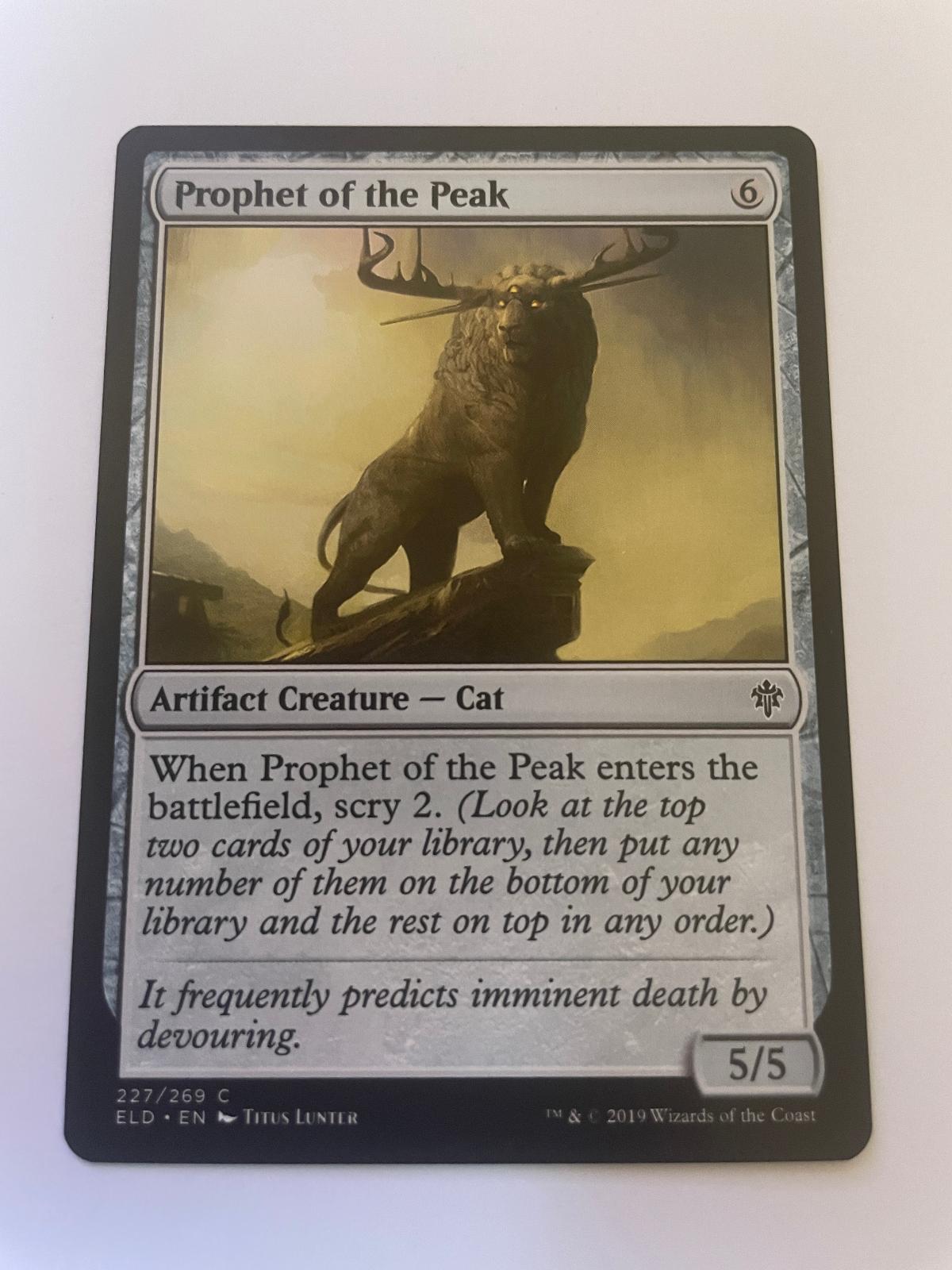 Prophet of the Peak 227 Common Throne of Eldraine Magic: The Gathering Near Mint
