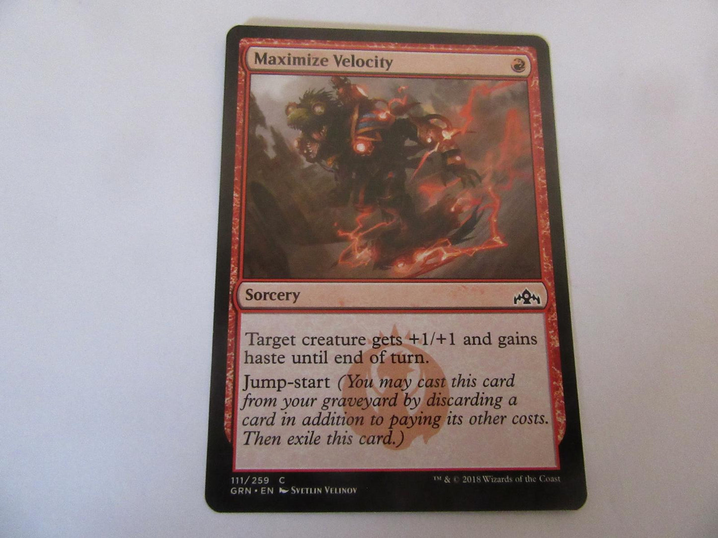 Maximize Velocity 111 Guilds of Ravnica NM