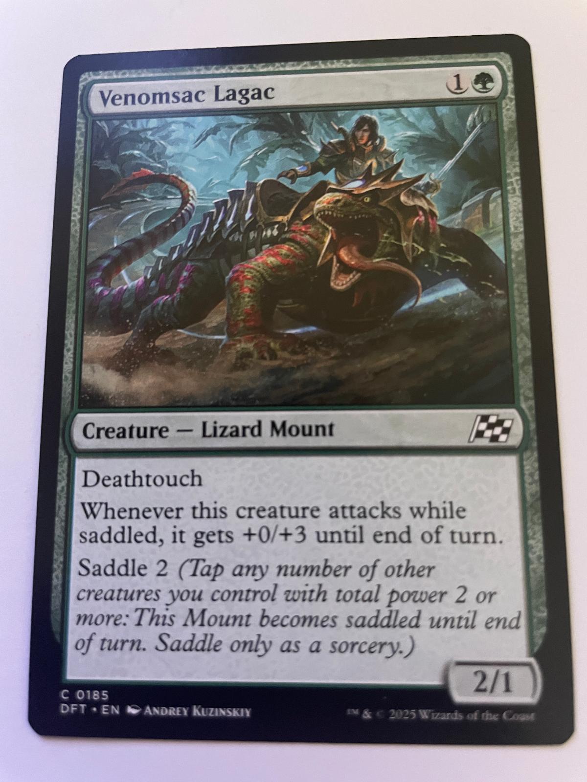 Venomsac Lagac 185 Common Aetherdrift Magic: The Gathering Near Mint