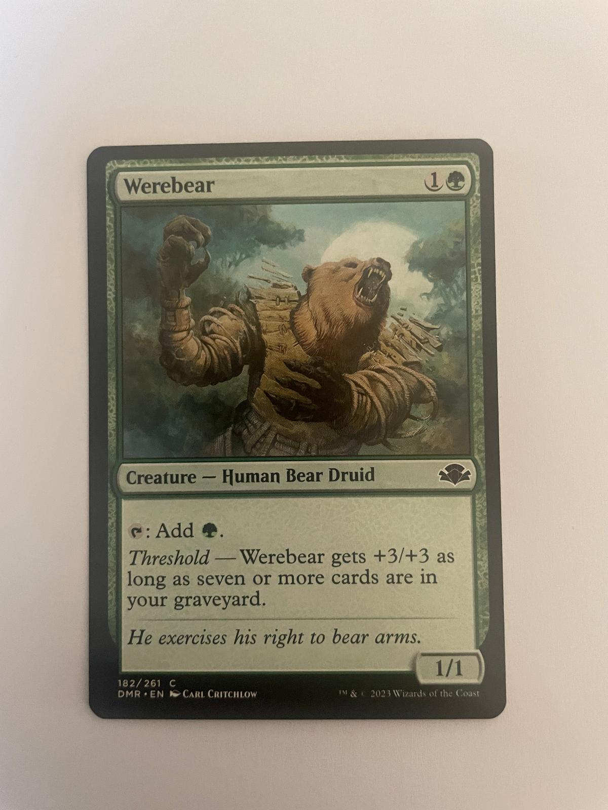 Werebear 182 Dominaria Remastered DMR NM