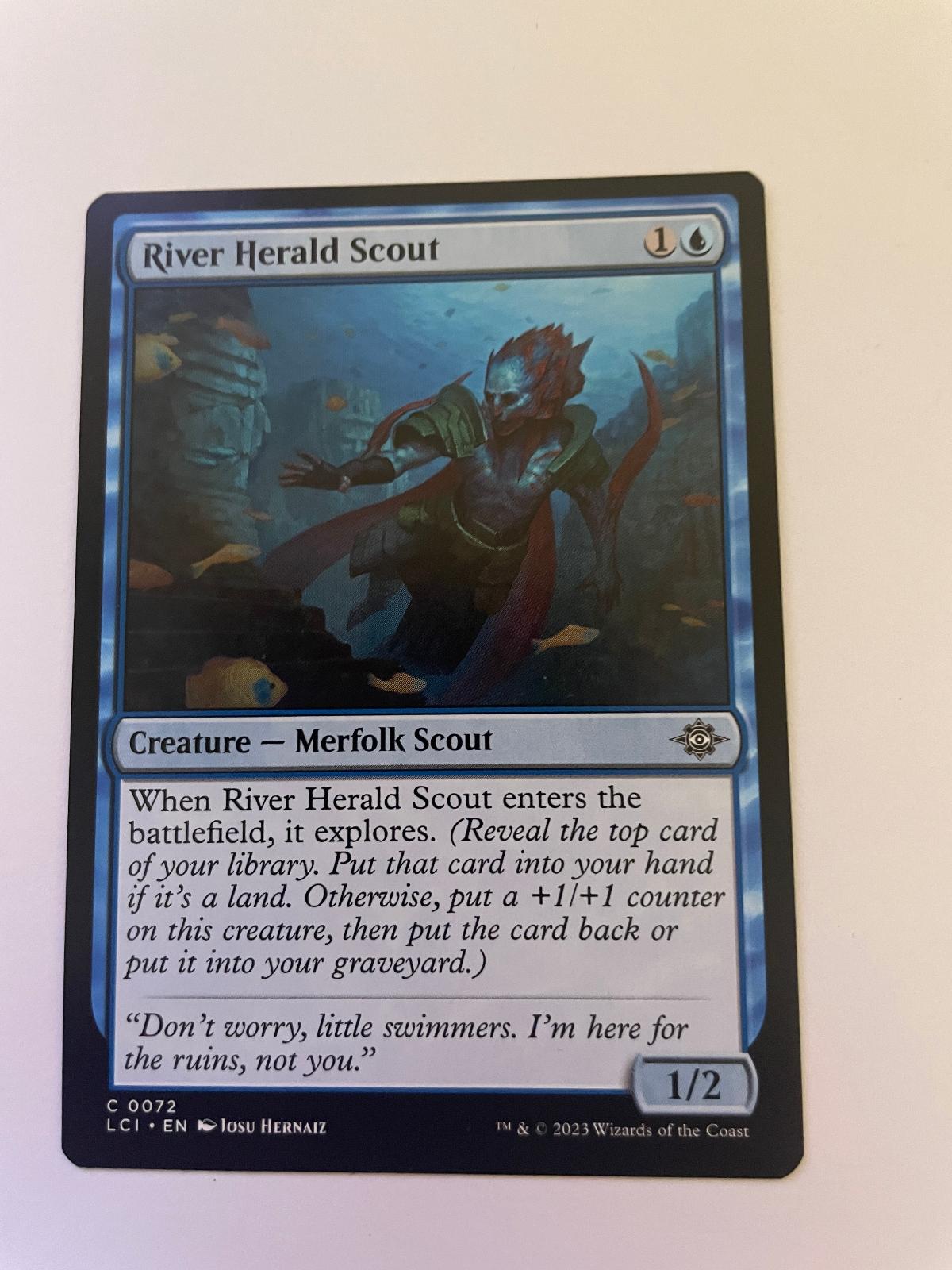 River Herald Scout 72 Common The Lost Caverns of Ixalan Magic: The Gathering NM