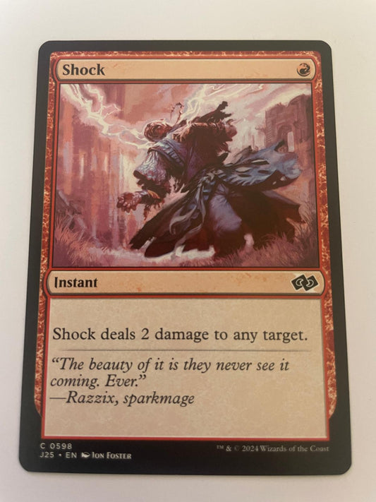 Shock 598 Common Foundations Jumpstart Magic: The Gathering Near Mint