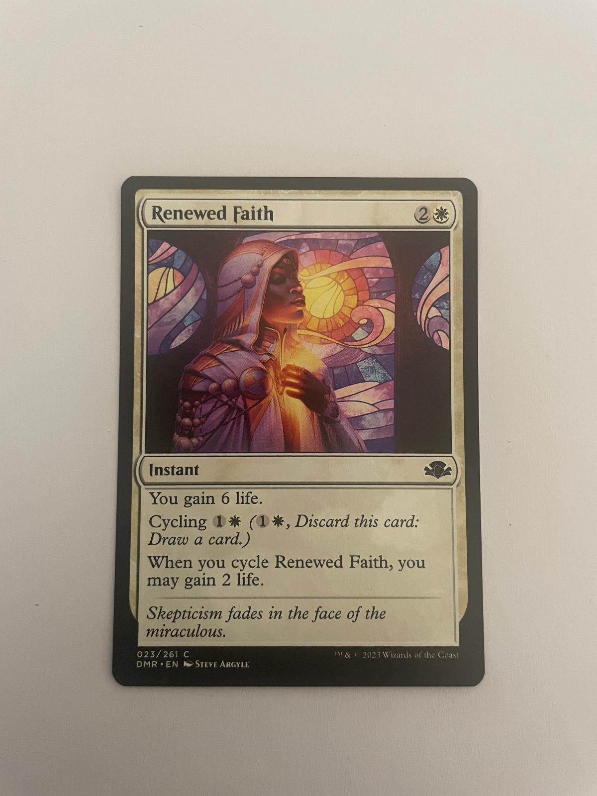 Renewed Faith 23 Dominaria Remastered DMR NM