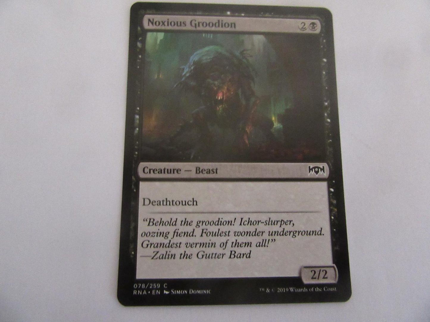 Noxious Groodion 78 Ravnica Allegiance NM