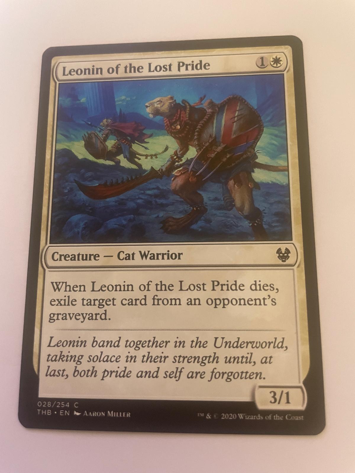Leonin of the Lost Pride 28 Common Theros Beyond Death Magic: The Gathering NM