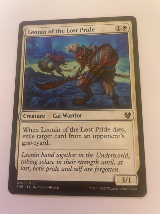 Leonin of the Lost Pride 28 Common Theros Beyond Death Magic: The Gathering NM
