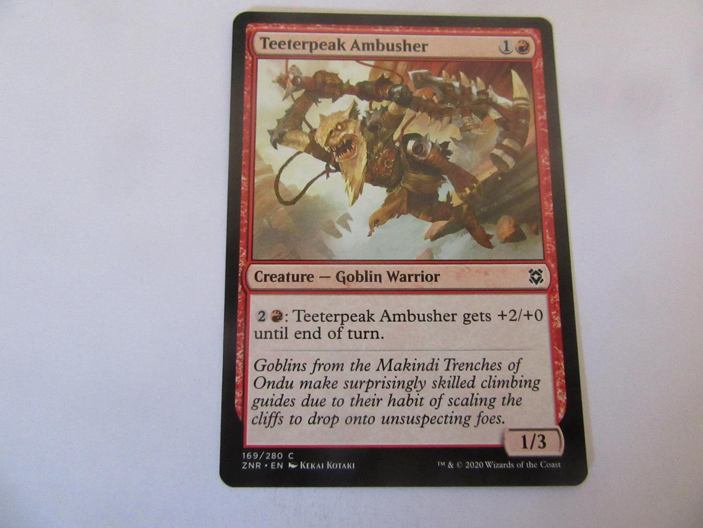 Teeterpeak Ambusher 169 Zendikar Rising NM
