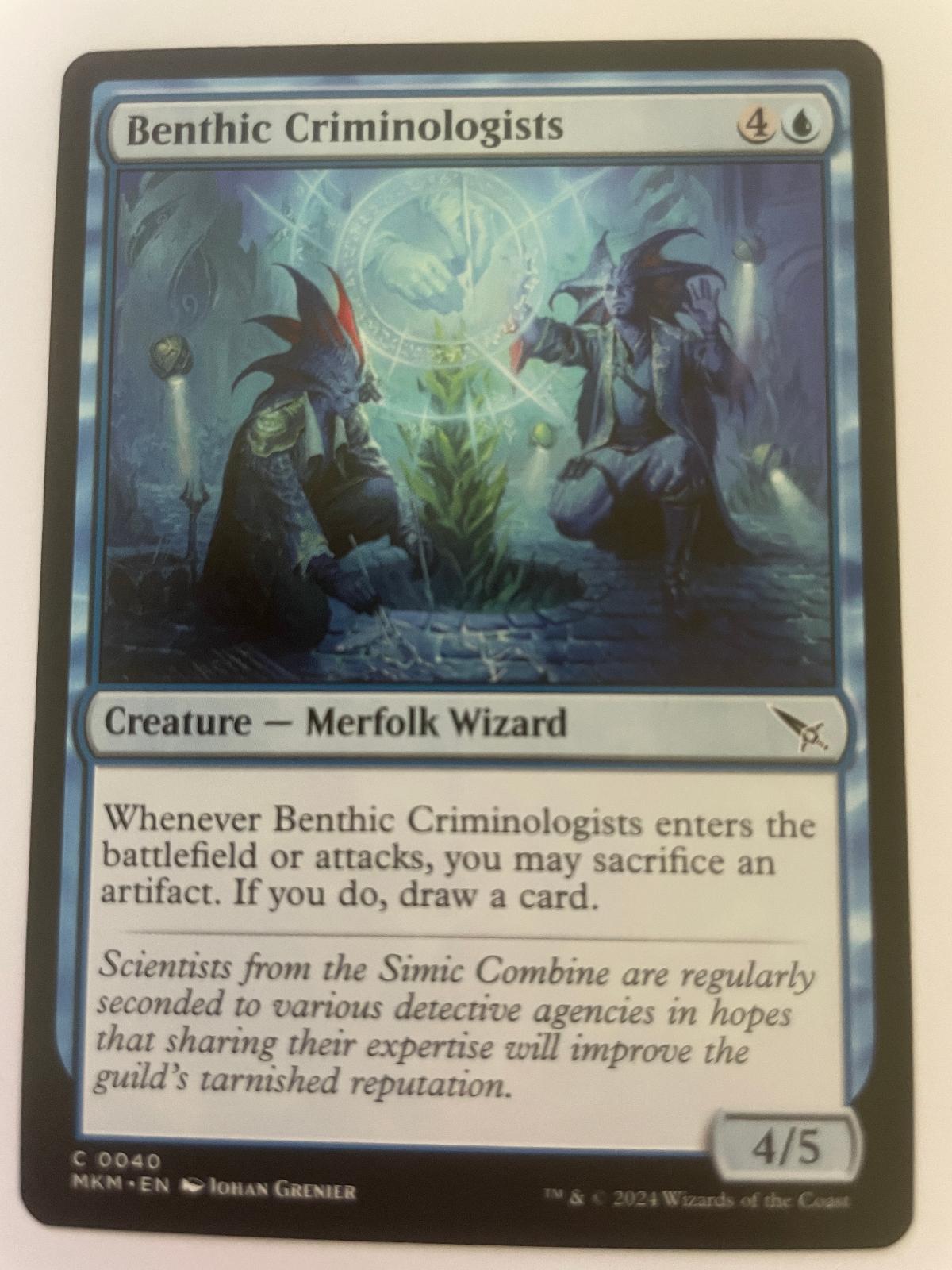 Benthic Criminologists 40 Common Murders at Karlov Manor Magic: The Gathering NM