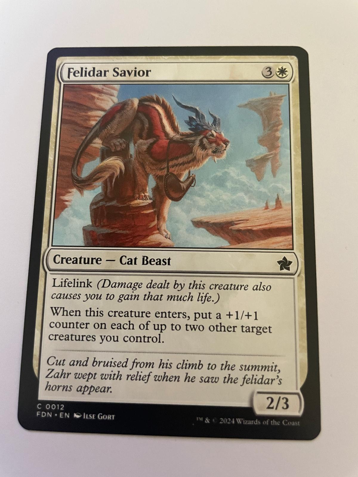 Felidar Savior 12 Common Foundations Magic: The Gathering Near Mint