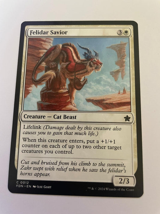 Felidar Savior 12 Common Foundations Magic: The Gathering Near Mint