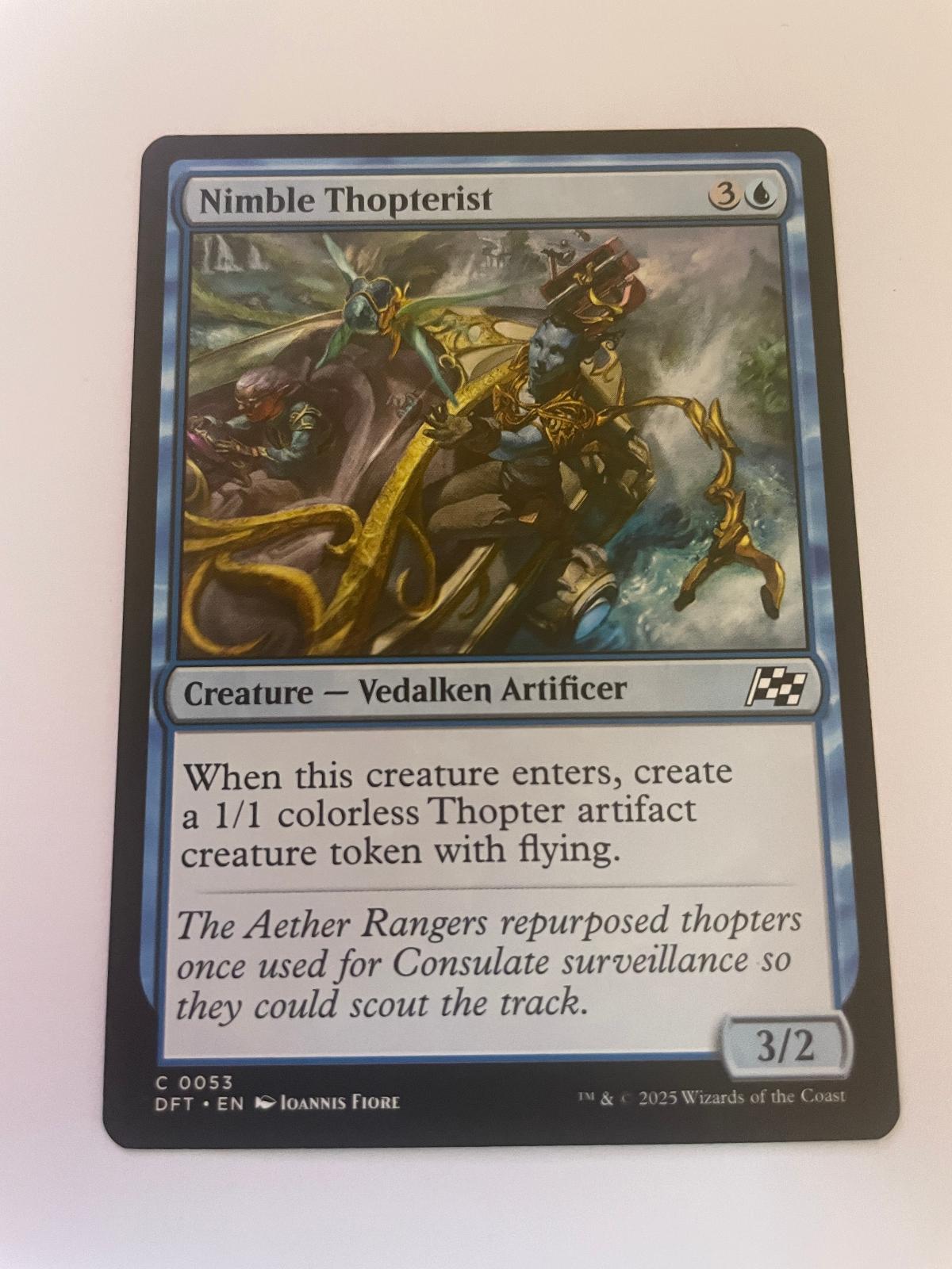 Nimble Thopterist 53 Common Aetherdrift Magic: The Gathering Near Mint