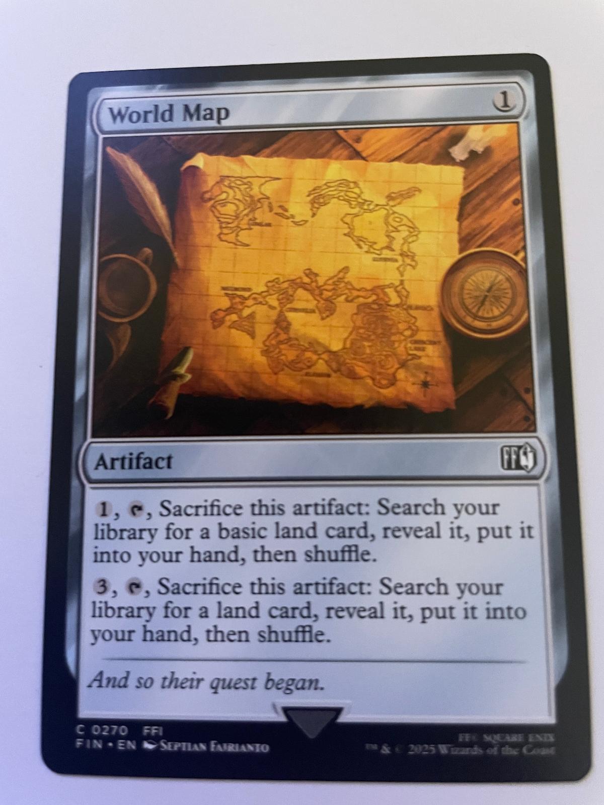 World Map 270 Common FINAL FANTASY Magic: The Gathering Near Mint