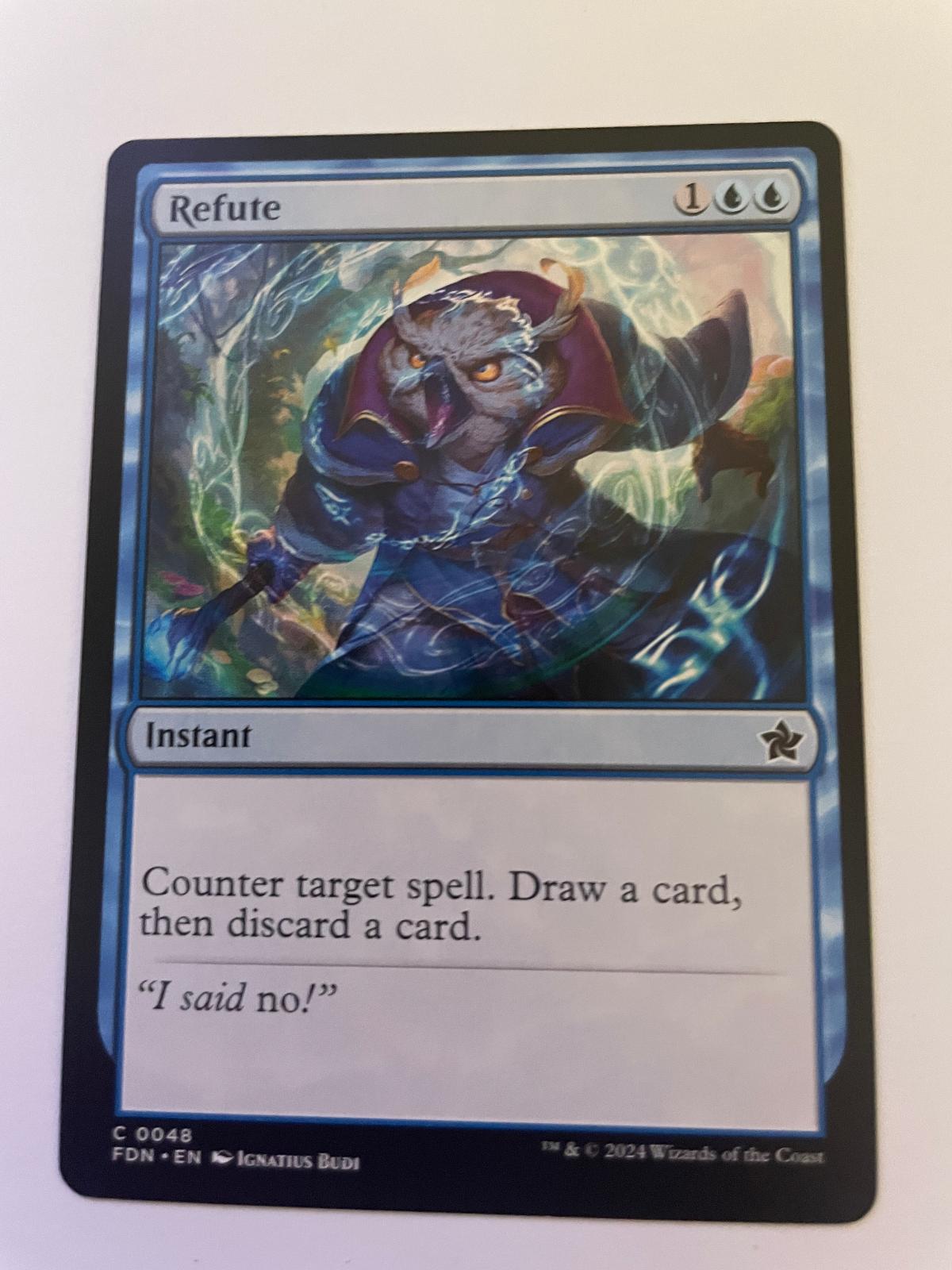 Refute 48 Common Foundations Magic: The Gathering Near Mint