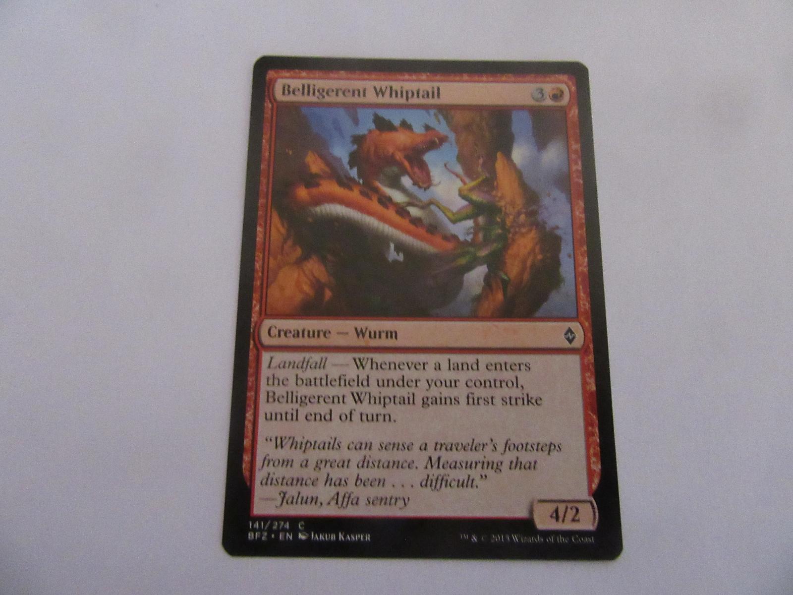Belligerent Whiptail 141 Battle for Zendikar NM