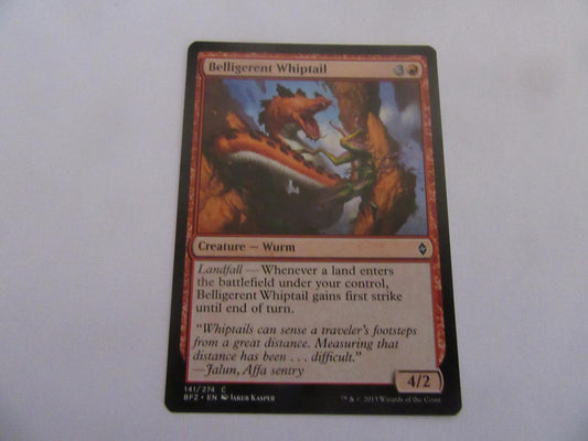 Belligerent Whiptail 141 Battle for Zendikar NM