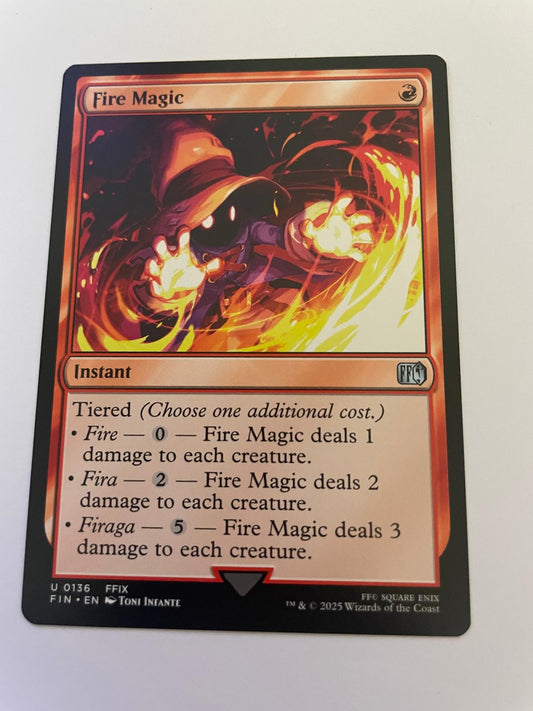 Fire Magic 136 Uncommon FINAL FANTASY Magic: The Gathering Near Mint