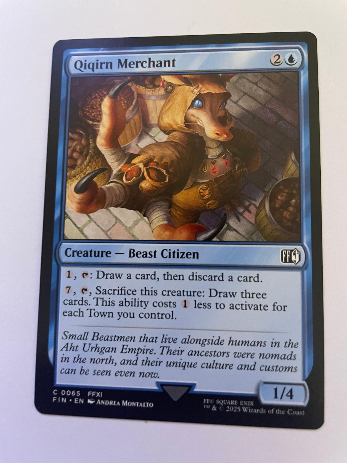 Qiqirn Merchant 65 Common FINAL FANTASY Magic: The Gathering Near Mint