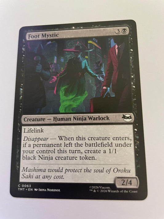 Foot Mystic 0063 Common Teenage Mutant Ninja Turtles Magic: The Gathering NM